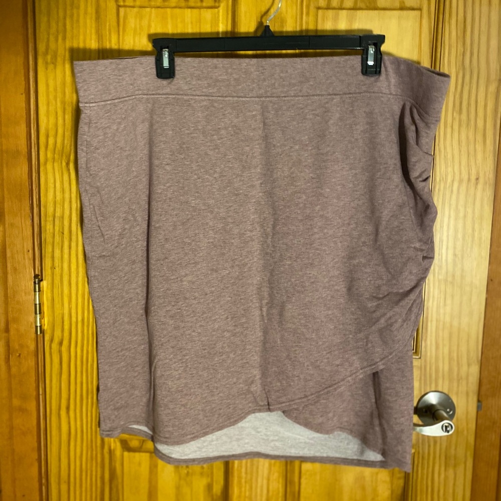 3X LOGO Lounge skirt in dusty rose